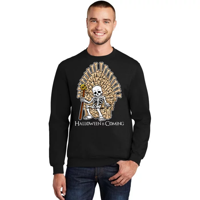 Game of Bones Halloween Is Coming Tall Sweatshirt