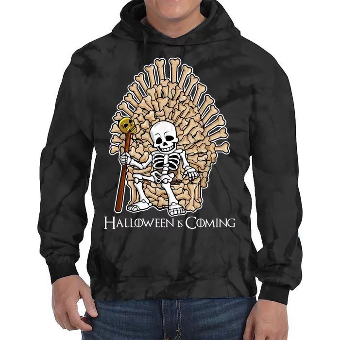 Game of Bones Halloween Is Coming Tie Dye Hoodie