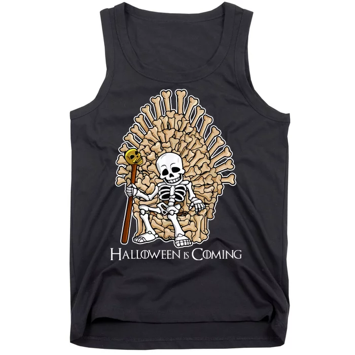 Game of Bones Halloween Is Coming Tank Top