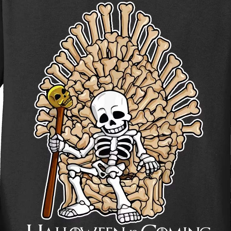 Game of Bones Halloween Is Coming Kids Long Sleeve Shirt