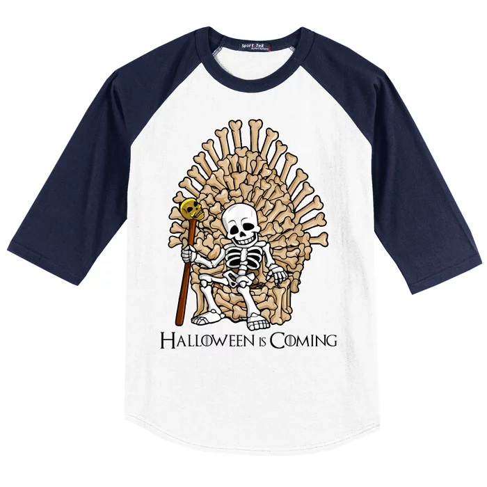 Game of Bones Halloween Is Coming Baseball Sleeve Shirt