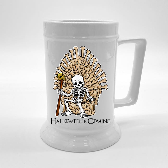 Game of Bones Halloween Is Coming Front & Back Beer Stein