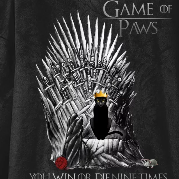 Game of Paws Hooded Wearable Blanket