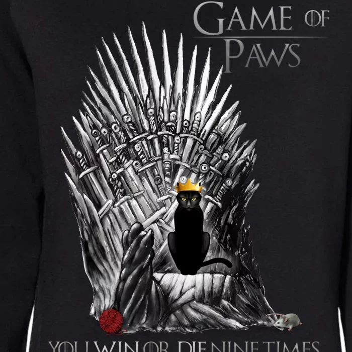 Game of Paws Womens California Wash Sweatshirt