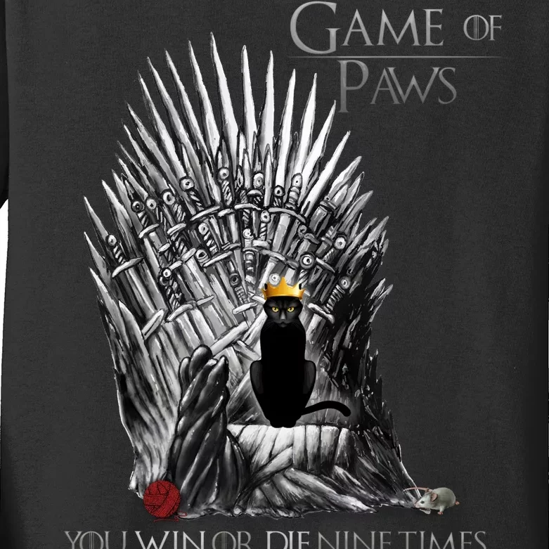 Game of Paws Kids Long Sleeve Shirt