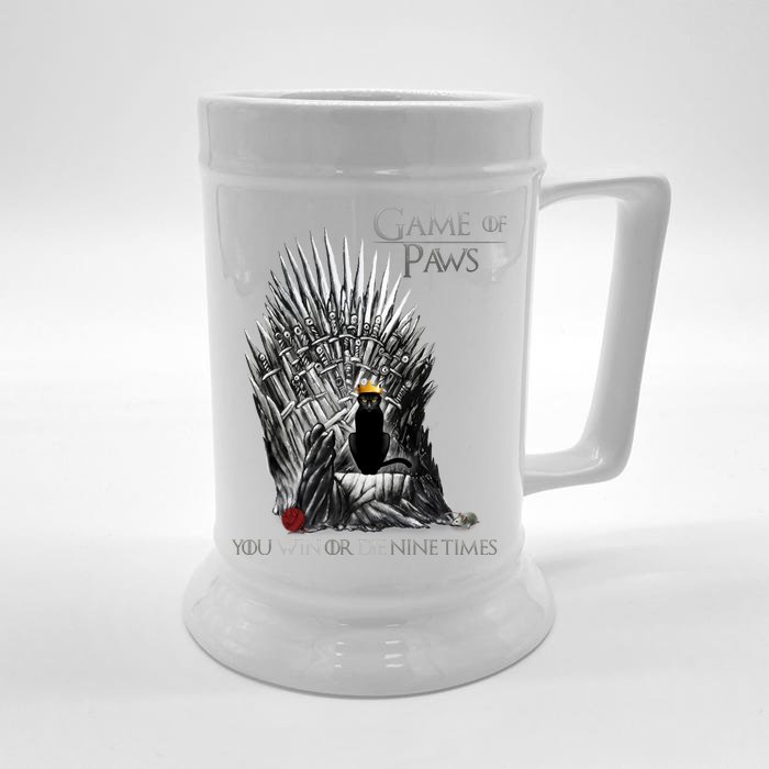 Game of Paws Front & Back Beer Stein