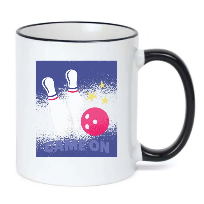 Game On Bowling Black Color Changing Mug