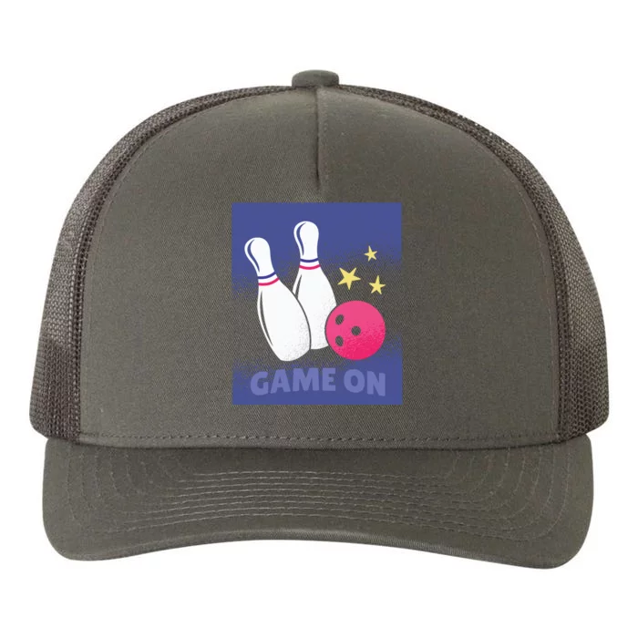 Game On Bowling Yupoong Adult 5-Panel Trucker Hat