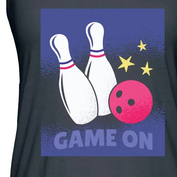 Game On Bowling Ladies Essential Flowy Tank