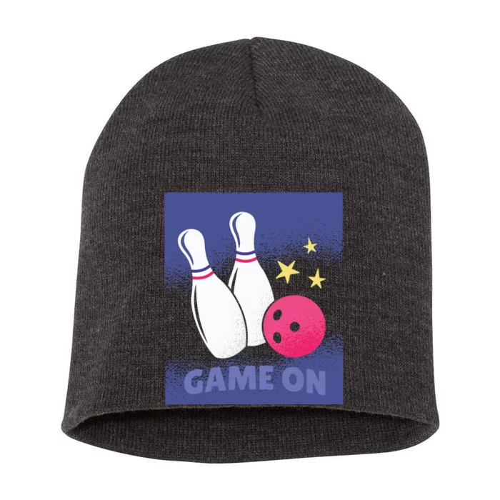 Game On Bowling Short Acrylic Beanie