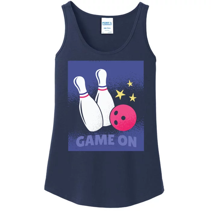 Game On Bowling Ladies Essential Tank