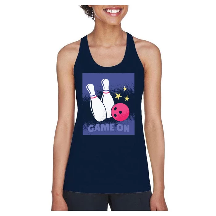 Game On Bowling Women's Racerback Tank