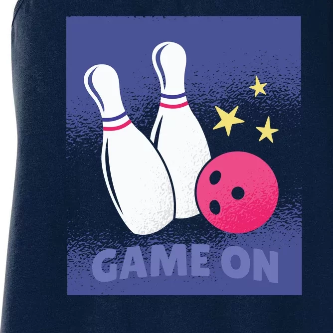 Game On Bowling Women's Racerback Tank