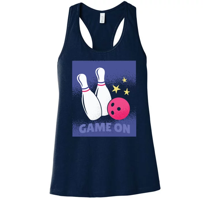 Game On Bowling Women's Racerback Tank