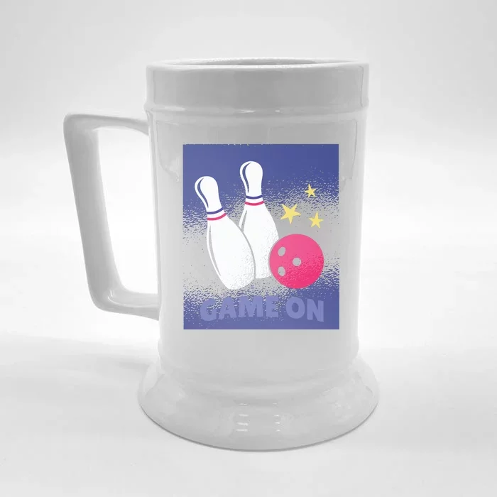 Game On Bowling Front & Back Beer Stein