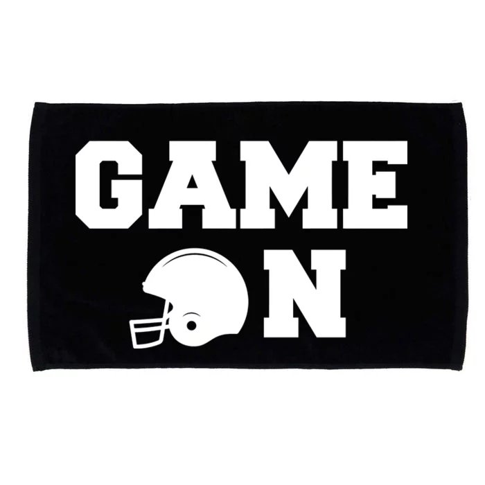 Game On Football Fan Helmet Microfiber Hand Towel