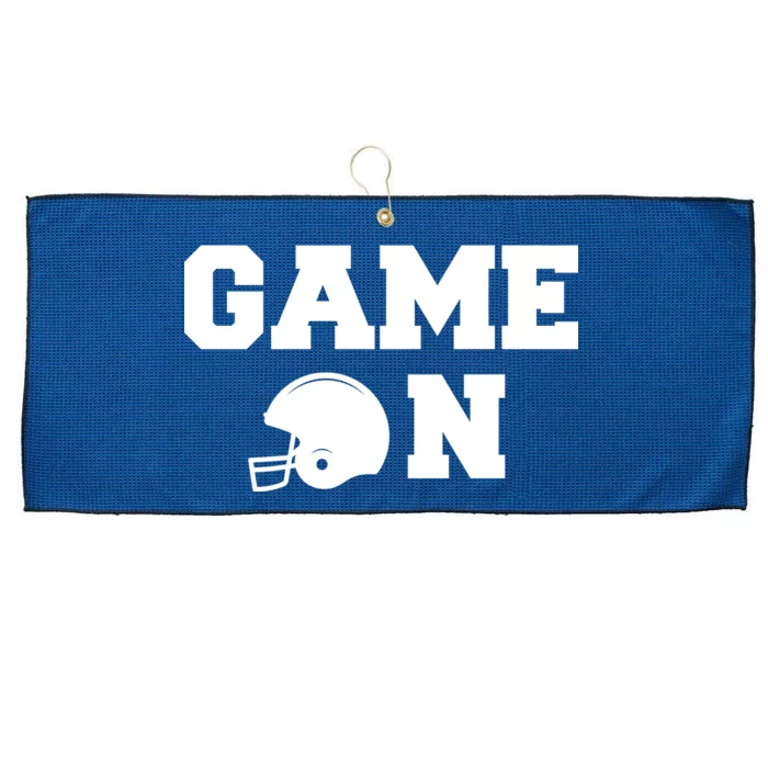 Game On Football Fan Helmet Large Microfiber Waffle Golf Towel