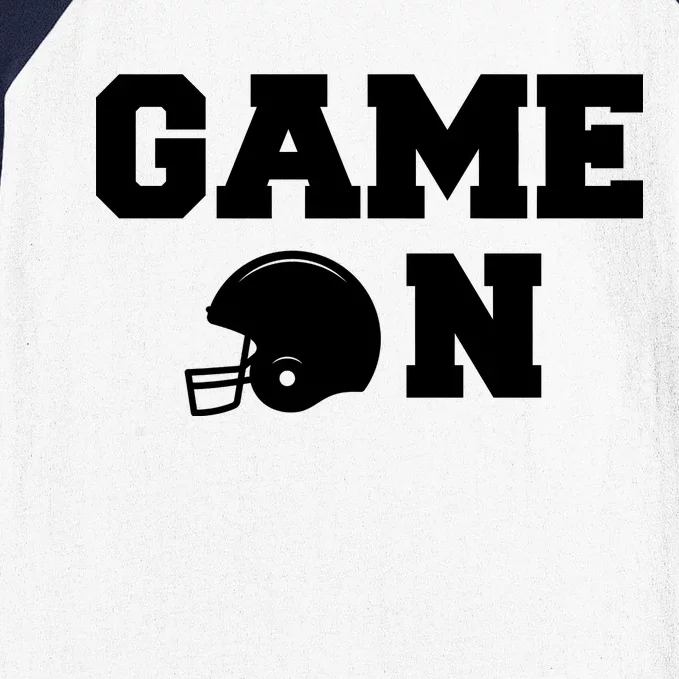 Game On Football Fan Helmet Baseball Sleeve Shirt