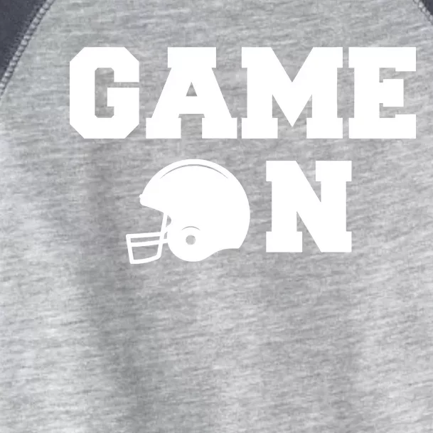 Game On Football Fan Helmet Toddler Fine Jersey T-Shirt