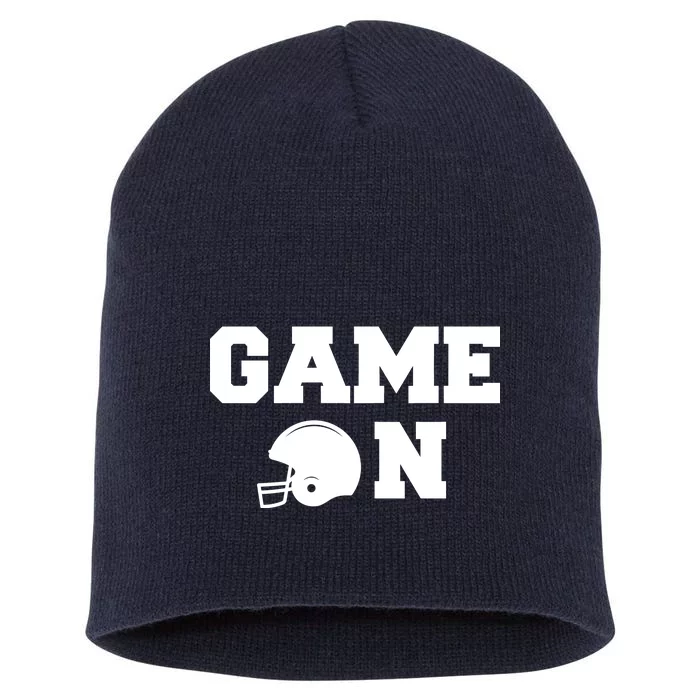 Game On Football Fan Helmet Short Acrylic Beanie