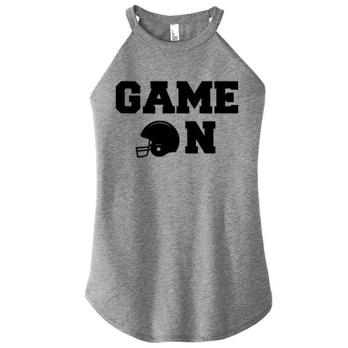 Game On Football Fan Helmet Women’s Perfect Tri Rocker Tank