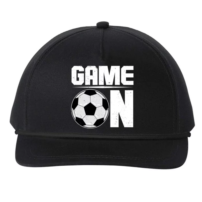 Game On Soccer Fan Snapback Five-Panel Rope Hat