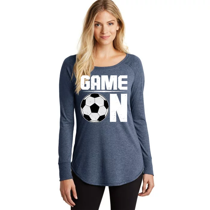 Game On Soccer Fan Women's Perfect Tri Tunic Long Sleeve Shirt