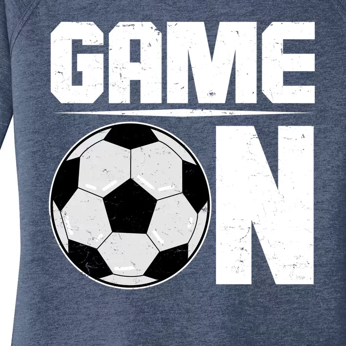 Game On Soccer Fan Women's Perfect Tri Tunic Long Sleeve Shirt