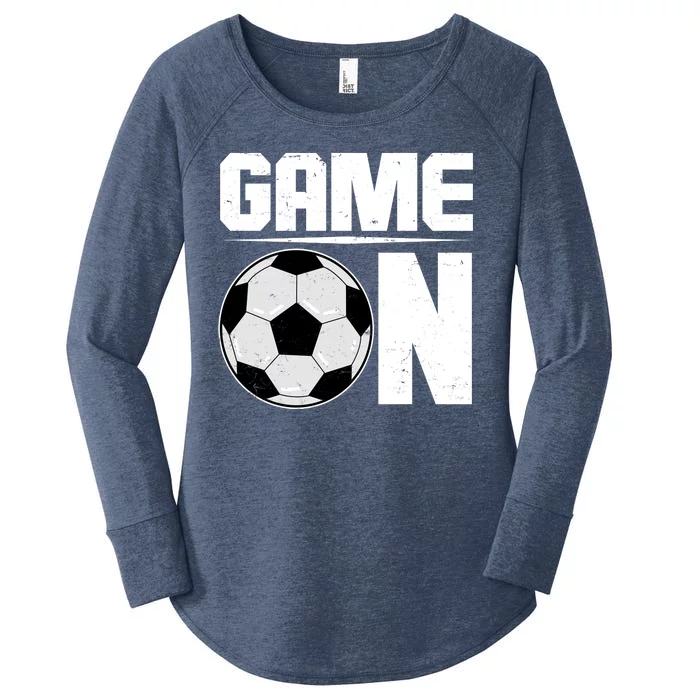 Game On Soccer Fan Women's Perfect Tri Tunic Long Sleeve Shirt