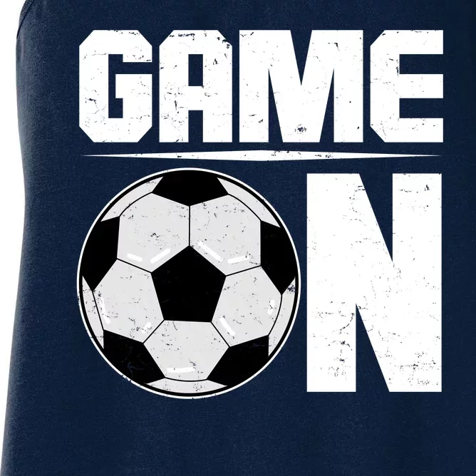 Game On Soccer Fan Women's Racerback Tank