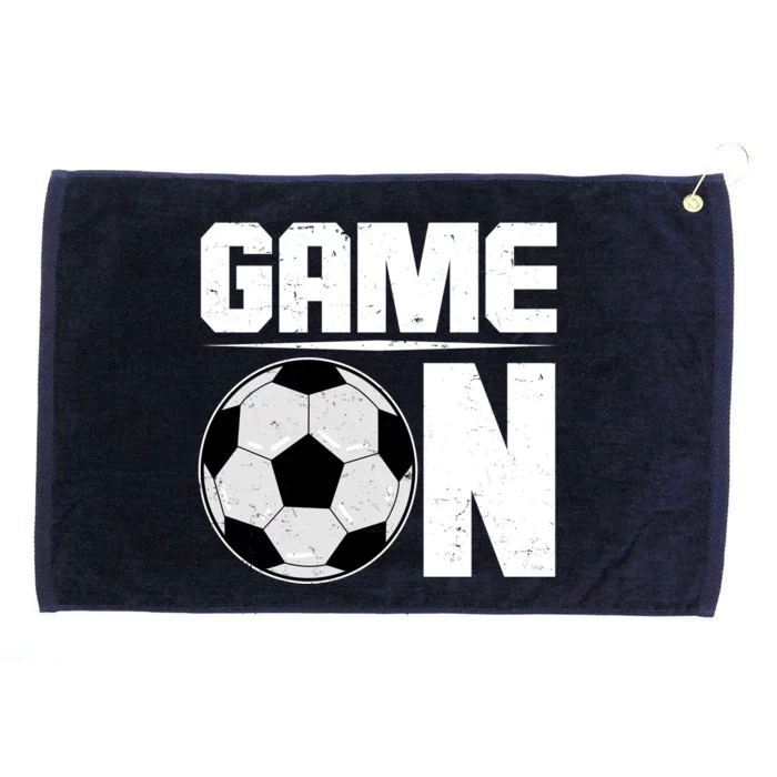 Game On Soccer Fan Grommeted Golf Towel