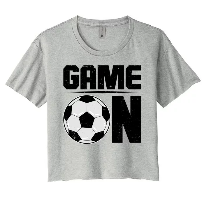 Game On Soccer Fan Women's Crop Top Tee