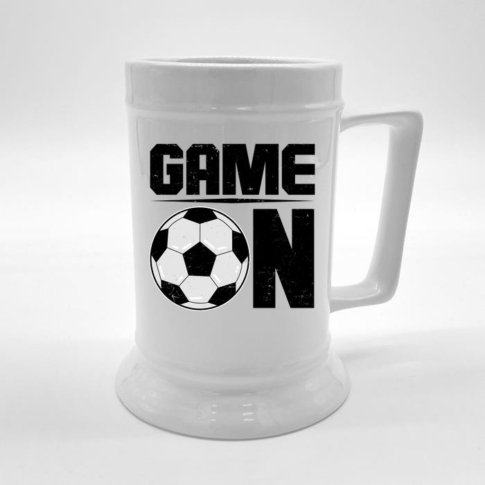 Game On Soccer Fan Front & Back Beer Stein