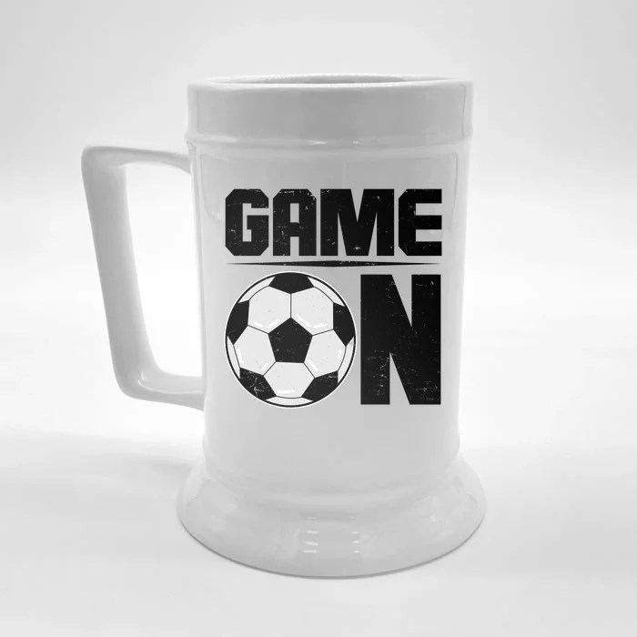 Game On Soccer Fan Front & Back Beer Stein