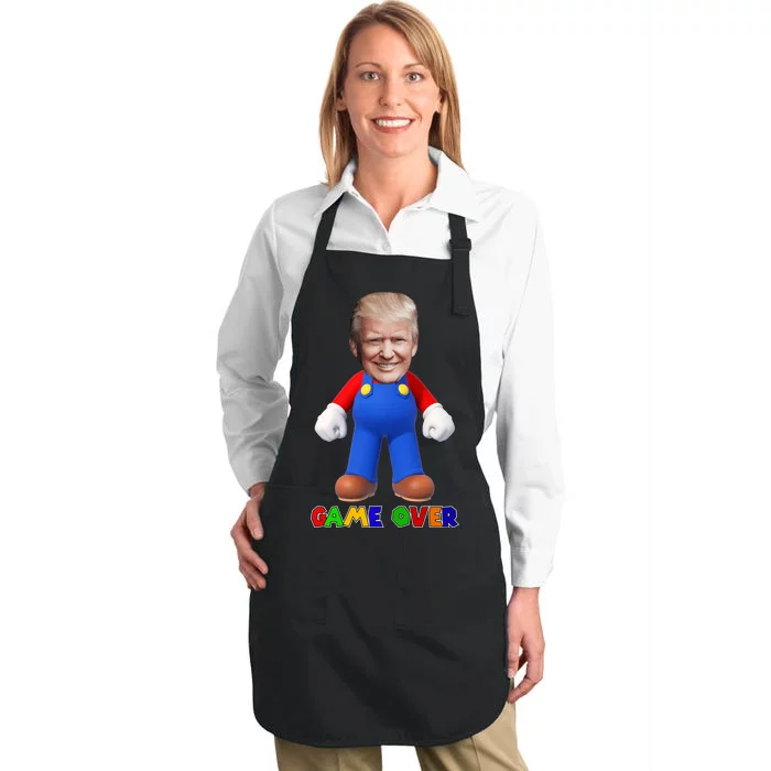 Game Over Donald J Trump Full-Length Apron With Pocket