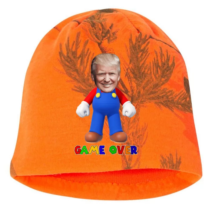 Game Over Donald J Trump Kati - Camo Knit Beanie