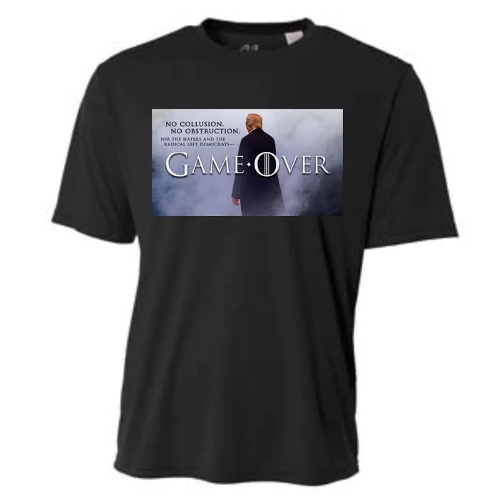 Game Over Donald J Trump No Collusion Cooling Performance Crew T-Shirt