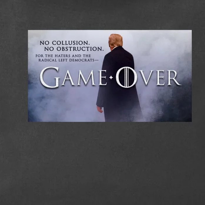 Game Over Donald J Trump No Collusion Zip Tote Bag