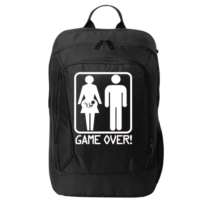 Game Over Pregnant Funny City Backpack