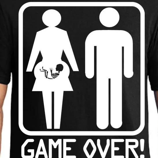 Game Over Pregnant Funny Pajama Set