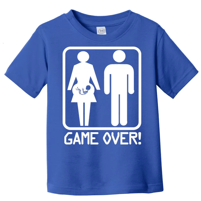 Game Over Pregnant Funny Toddler T-Shirt