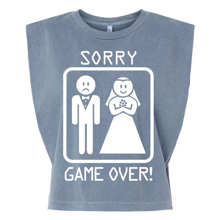 Game Over Sorry Gamer Garment-Dyed Women's Muscle Tee