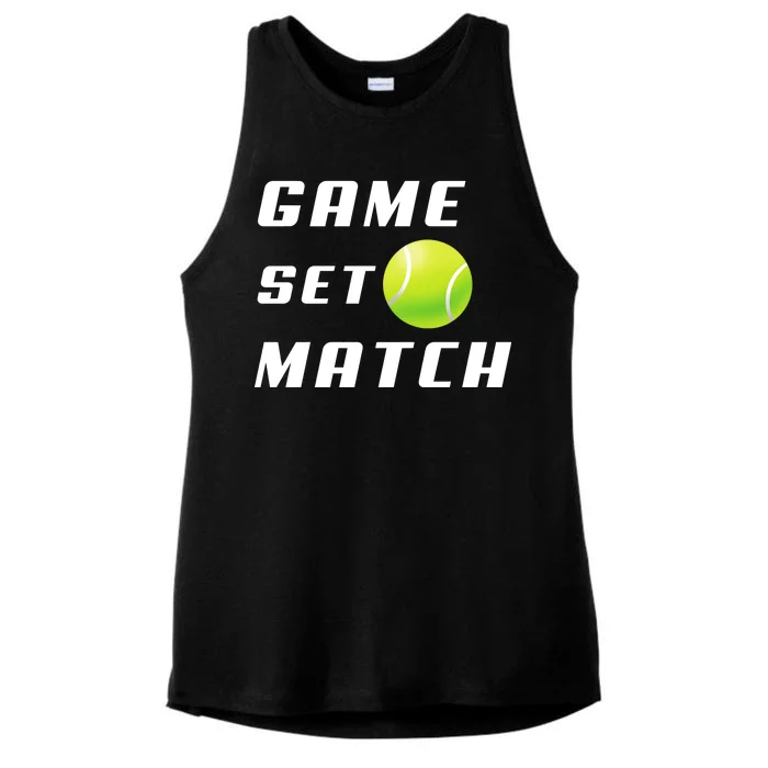 Game Set Match Tennis Ladies Tri-Blend Wicking Tank