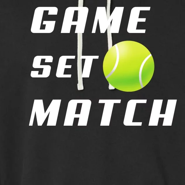 Game Set Match Tennis Garment-Dyed Fleece Hoodie