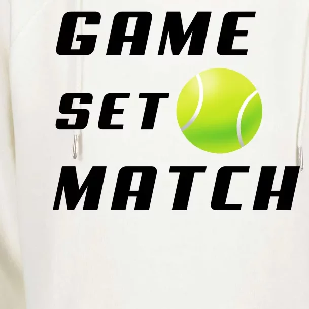 Game Set Match Tennis Womens Funnel Neck Pullover Hood