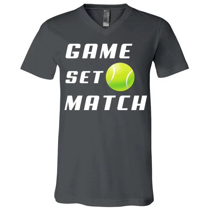 Game Set Match Tennis V-Neck T-Shirt