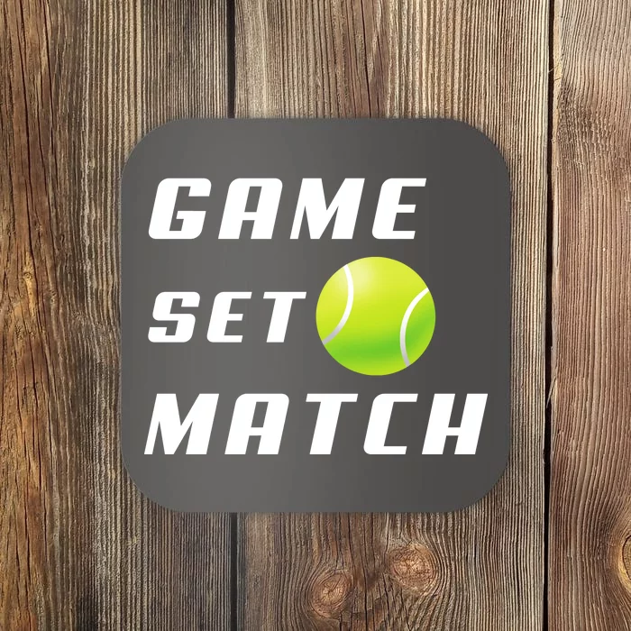 Game Set Match Tennis Coaster