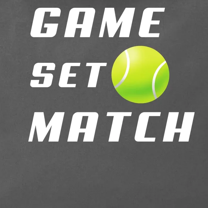 Game Set Match Tennis Zip Tote Bag