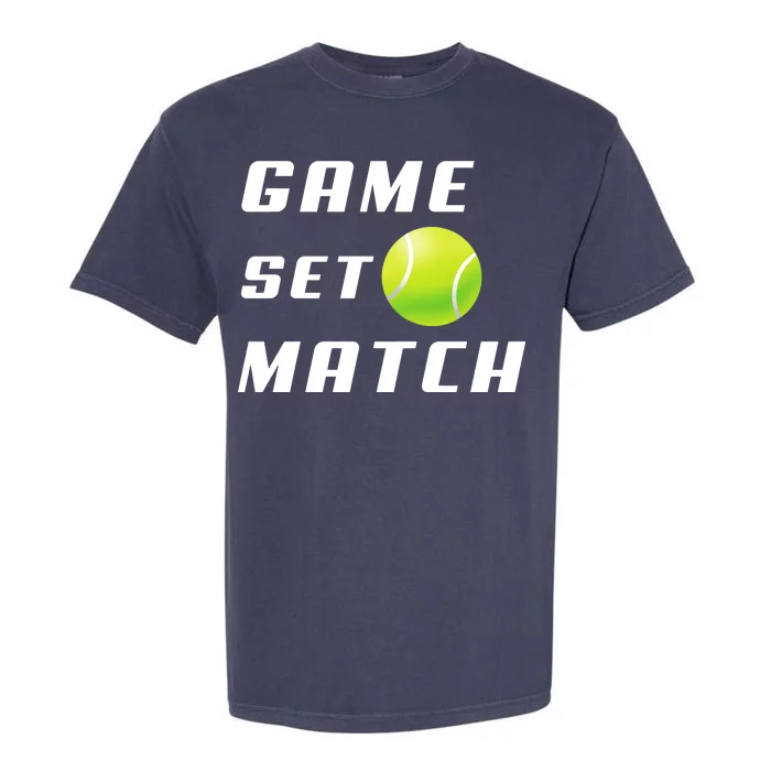 Game Set Match Tennis Garment-Dyed Heavyweight T-Shirt