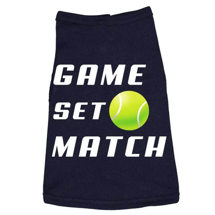 Game Set Match Tennis Doggie Tank